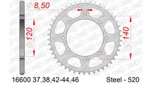 Kettenrad AFAM 520 LK 140 Ø 120 37Z 8-Loch Stahl silber