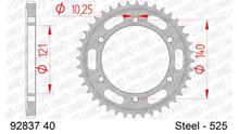 Pignone AFAM 525 LK 140 Ø 121 40Z in acciaio a 6 fori argento