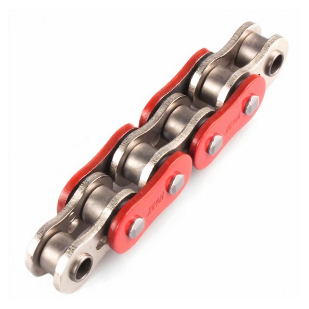 Kette AFAM XS-Ring 525XHR3 / 114 Nietschloss MRS rot