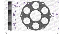 Porte-pignon AFAM pour Ducati PCD5