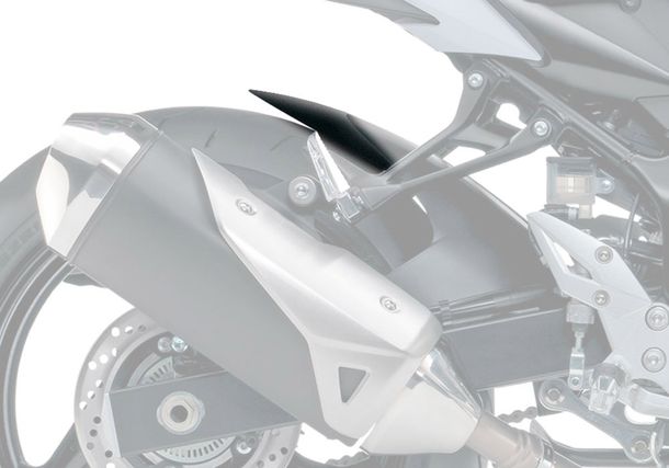 Hinterradabdeckung Verlängerung Bodystyle ABS Kunststoff schwarz-matt für Suzuki GSR 750 ccm Bj. 2016, Suzuki GSR 750 ccm Bj. 2016