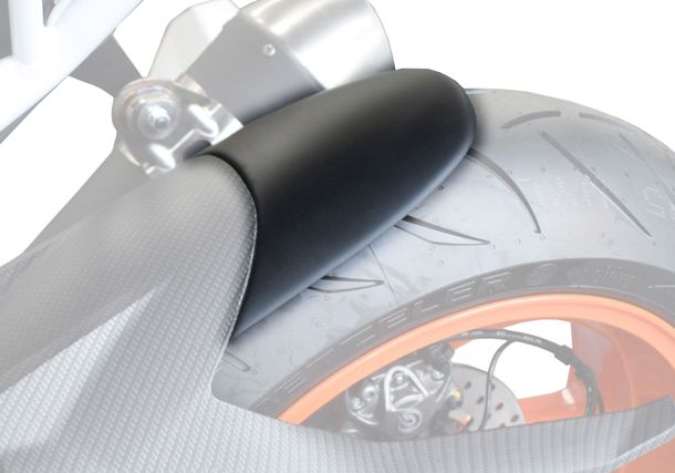 Hinterradabdeckung Verlängerung Bodystyle ABS Kunststoff schwarz-matt für KTM Super Duke R GT 1290 ccm Bj. 2016 - 2023, KTM Super Duke R GT 1290 ccm Bj. 2016 - 2023