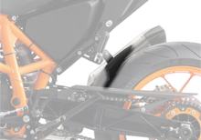 Prolunga copertura ruota posteriore Bodystyle in plastica ABS nero opaco per KTM SMC R ABS Duke 690 ccm anno 2010 - 2019, KTM SMC R ABS Duke 690 ccm anno 2010 - 2019