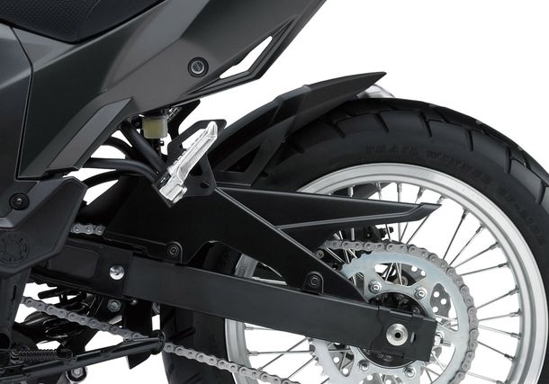 Hinterradabdeckung Verlängerung Bodystyle ABS Kunststoff schwarz-matt für Kawasaki KLE Versys X Adventure Urban 300 ccm Bj. 2020, Kawasaki KLE Versys Bj. 2020