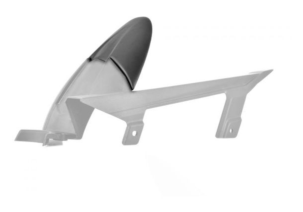 Prolunga copertura ruota posteriore Bodystyle in plastica ABS nero opaco per Kawasaki Ninja R Z 300 ccm anno 2016, Kawasaki Ninja R Z 300 ccm anno 2016