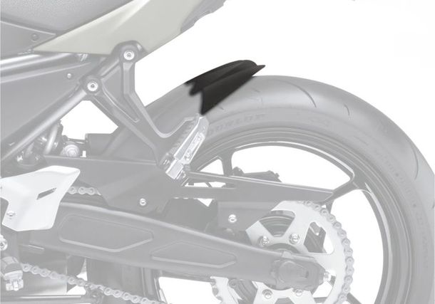 Hinterradabdeckung Verlängerung Bodystyle ABS Kunststoff schwarz-matt für Kawasaki Z Ninja 650 ccm Bj. 2019 - 2023, Kawasaki Z Ninja 650 ccm Bj. 2019 - 2023