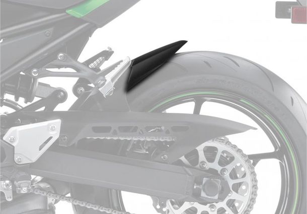 Extensión de la cubierta de la rueda trasera Bodystyle de plástico ABS negro mate para Kawasaki Z RS 900 ccm año 2019 - 2023, Kawasaki Z RS 900 ccm año 2019 - 2023