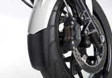 Prolunga parafango Bodystyle anteriore in plastica ABS nero opaco per Kawasaki KLE Versys 650 ccm anno 2009, Kawasaki KLE Versys 650 ccm anno 2009