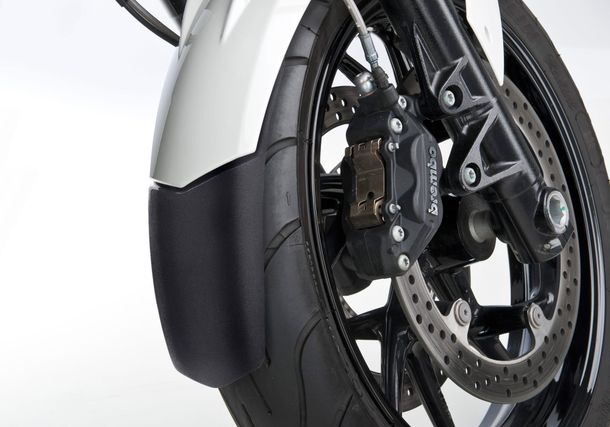 Estensione parafango anteriore Bodystyle in plastica ABS nero opaco per Yamaha MT-07 689 / 700 ccm Anno di fabbricazione 2015 - 2017, Yamaha MT-07 689 / 700 ccm Anno di fabbricazione 2015 - 2017