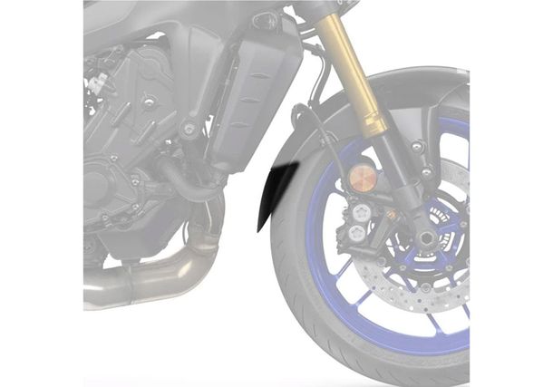Prolunga parafango Bodystyle anteriore in plastica ABS nero opaco per Yamaha XSR A Tracer 9 GT MT-09 900 ccm anno 2023, Yamaha XSR A Tracer 9 GT MT-09 anno 2023