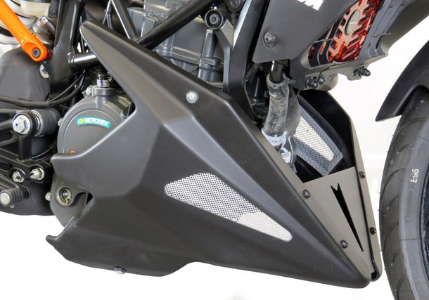 Spoiler avant Bodystyle plastique noir mat avec homologation pour KTM Duke 250 / 390 ccm année 2021 - 2023, KTM Duke 250 / 390 ccm année 2021 - 2023
