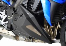 Spoiler avant Bodystyle plastique noir mat avec homologation pour Suzuki GSX-S GSX S 950 / 1000 ccm ann. 2016 - 2023, Suzuki GSX-S GSX S 950 / 1000 ccm ann. 2016 - 2023