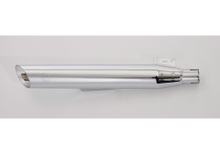 Rear silencer Falcon Cromo Line Steel high-gloss chrome silver with approval for Suzuki LS Savage P 650 ccm Year of construction 2000