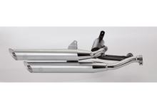 Falcon Cromo Line rear silencer steel high-gloss chrome-plated silver with approval for Yamaha XV Virago L C 750 - 1100 ccm year 1989 - 1999