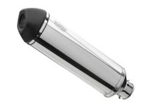 Silenciador final Shark DSX-5 aluminio pulido / tapa final de acero inoxidable recubierta en negro mate plata con homologación para Kawasaki KLZ Versys 1000 ccm año 2023