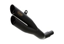 Silenciador final Hurric Pro 2 de acero inoxidable recubierto en negro mate con homologación para Honda NC X S 750 ccm año 2020 - 2023
