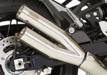 Koncový tlumič výfuku Hurric Pro 2 Retro nerezová ocel vysoce leštěná stříbrná s homologací pro Kawasaki Z RS 900 ccm rv. 2023