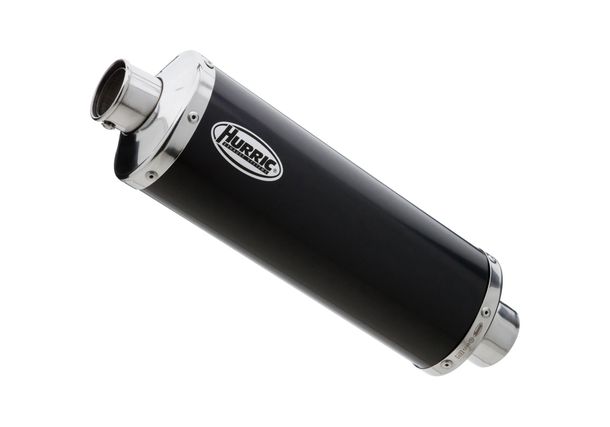 Endschalldämpfer Hurric Rac 1 Aluminium eloxiert schwarz mit Zulassung für BMW K S R 1200 ccm Bj. 2008