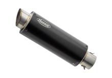 Silencieux d'échappement Hurric TEC One aluminium anodisé noir avec homologation pour KTM SMC R ABS Duke 690 ccm année 2010 - 2019