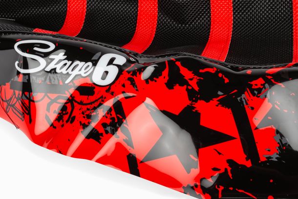 Sitzbankbezug Stage6 Full Covering schwarz für rot Yamha DT – Bild 4