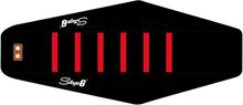 Sitzbankbezug Stage6 schwarz - rot für Aprilia SX, Derbi Senda SM DRD X-Treme Pro Racing RX R Gilera RCR SMT Ltd Edition E4 Euro 4 50 ccm