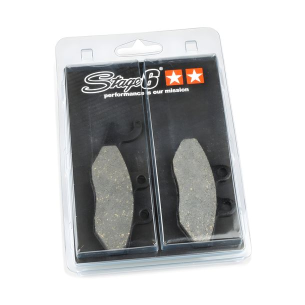 Stage6 Sport brake pads for Vespa GTS Super, Gilera Runner FXR FX SP Sport Piaggio Typhoon Sprint 3V MP3 LT 2 VX DNA Skipper LX GTV X9 Evolution Hexagon