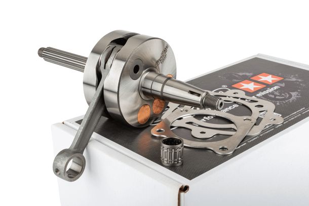 Kurbelwelle Stage6 HPC Hub 55mm / Pleuel 105mm für Gilera Runner FXR, Piaggio Typhoon Skipper FX Hexagon SP Aprilia SR LX LXT Italjet Dragster 125 -