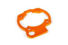 Zylinderfußspacer Stage6 5mm CNC Orange für Minarelli AM6, Rieju MRT, Generic Trigger SM Beta RR Enduro Supermoto Aprilia RS Yamaha DTR X MRX X-Enduro