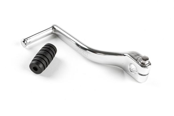 Levier de vitesses Str8, non pliable, aluminium, chromé pour Aprilia SX, Derbi Senda SM DRD X-Treme Pro Racing RX Gilera GSM R X-Race RCR SMT Ltd Edition
