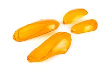 Lentes de pisca Str8 traseiras / dianteiras laranja para Gilera Stalker Naked 50 ccm