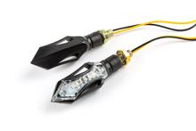 Blinker Str8 LED sequentiell Sakado schwarz / transparent mit Zulassung