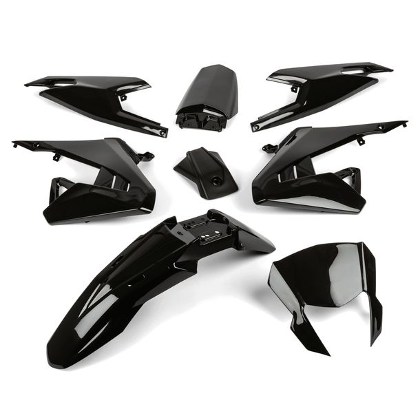 Verkleidungskit Str8 8-Teilig schwarz für Aprilia SX 50 ccm Bj. 2018 - 2020