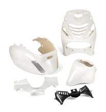 Kit carenatura bianca Str8 da 5 pezzi per Piaggio Zip 2 SP LC 50 ccm