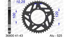 Pignone in alluminio a 5 fori AFAM 525 LK 120 Ø 100 41Z