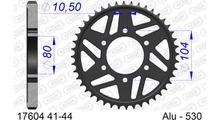 Pignone AFAM 530 LK 104 Ø 80 44Z in alluminio a 6 fori