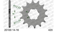 Tandwiel AFAM 420 14T