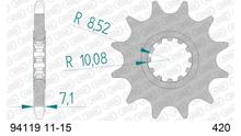 Tandwiel AFAM 420 15T