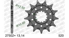 Pignone AFAM 520 14T con scanalatura fangosa