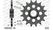 Tandwiel AFAM 520 16T