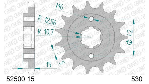 AFAM 530 15Z Sprocket