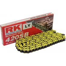Catena RK Standard 420SB/126 chiusura a clip giallo neon