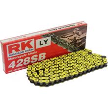Catena RK Standard 428SB/chiusura a clip 142 giallo neon