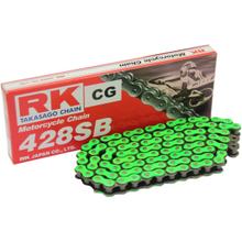 Chiusura a catena/126 clip RK Standard 428SB verde neon