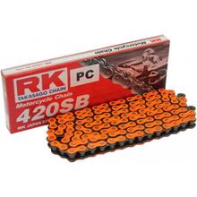 Kette RK Standard 420SB / 124 Clipschloss orange