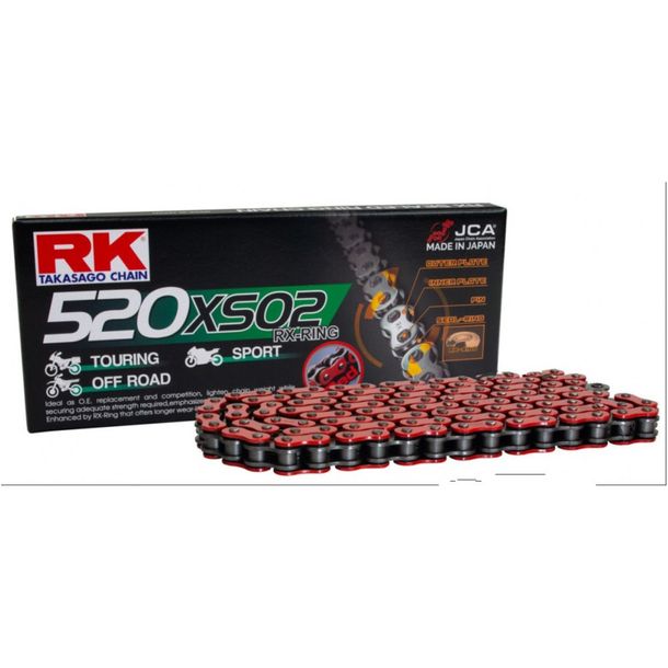 Rivetto a catena RK X-Ring 520XSO2/104 rosso