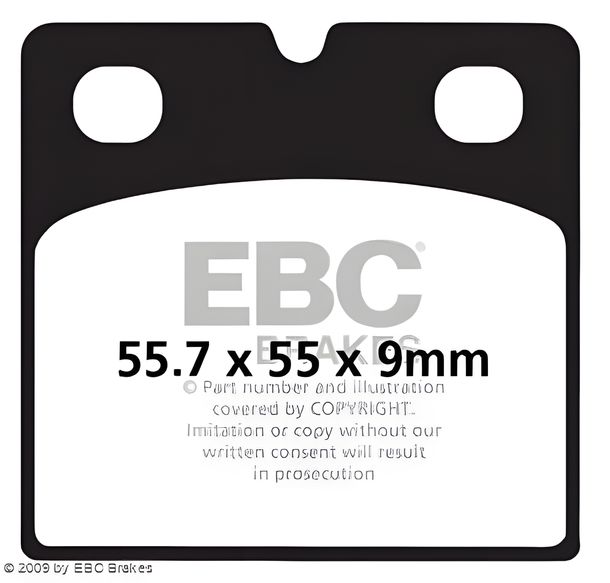 EBC FA018 Blackstuff Aramid brake pad with ABE for Peugeot Jet Force C-Tech, BMW R 1 RS K GT ABS 50 - 1200 cc