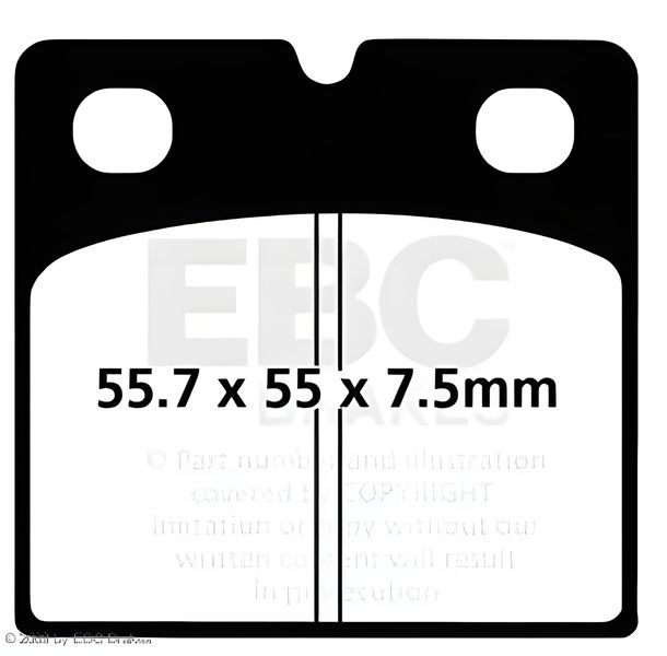 EBC FA019 Blackstuff Aramid brake pad with ABE for Ducati SS 900 cc built 1975 - 1976