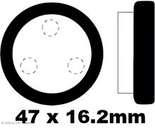 Pastilhas de Freio EBC FA021 Blackstuff Aramid com ABE