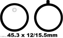 Pastilhas de Freio EBC FA028 Blackstuff Aramid com ABE para Yamaha FS1 RD DX RS 50 - 200 ccm