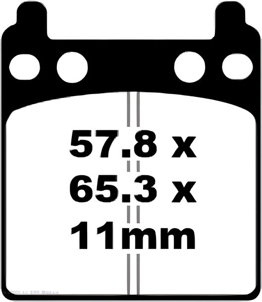 EBC FA032 Blackstuff Aramid brake pad with ABE for Honda GL Goldwing CB F1 750/1000 ccm built 1976 - 1979